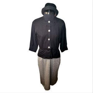 Vintage Ciao Ltd peplum cocktail dress